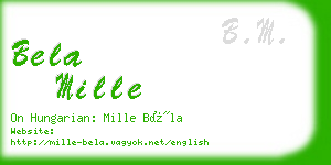 bela mille business card
